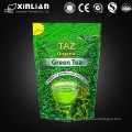 flat bottom plastic green tea packaging with high quality